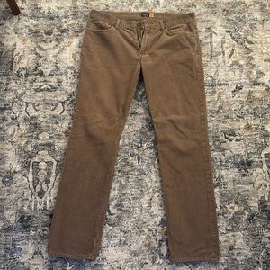 J. Crew 484 Slim Brown Corduroy Pants. 34Wx32L